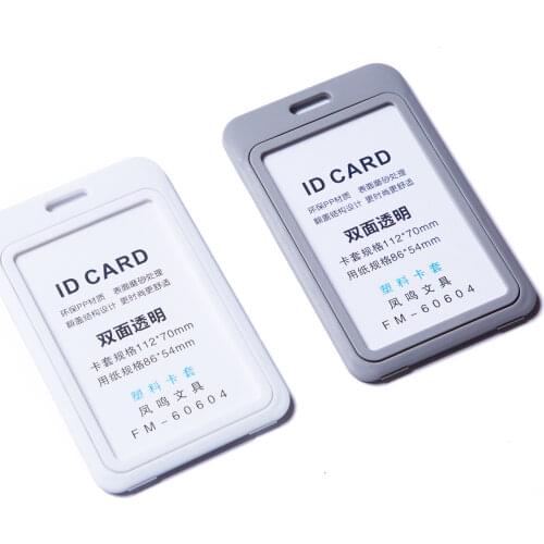 Office Business Pass Work Name Badges ID Card Holder with Lanyard Customized Logo Special Industry Association Hanger Strap Rope