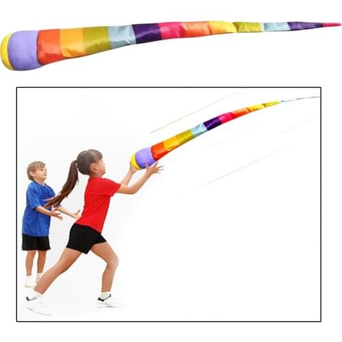 Rainbow Hand Throw Ribbon Sandbag Toss Game Outdoor Fun Sports Training Toys