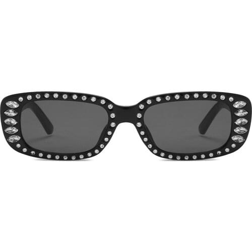 Luxury Brand Vintage Women Sunglasses For Ladies Trendy Design Diamond Decorative Sun Glasses Retro UV Protection Eyewear Visor