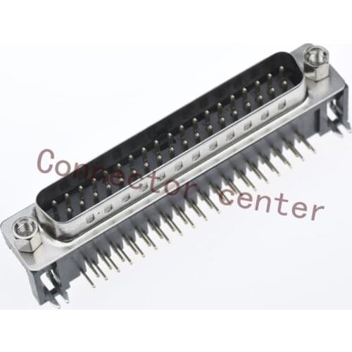 High Quality D-SUB DB DR Connector Right Angle 37PIN 2-ROW Male Gold Planted 1U DSUB Jack