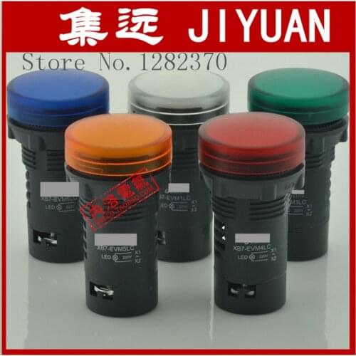 [ZOB] Original authentic original indicator 22mm XB7-EVM * LC AC220V --20pcs/lot