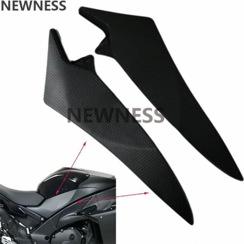 2 PCS Black Gas Tank Side Trim Insert Cover Panel Fairing Cowl for Yamaha YZF R1 YZFR1 2009 2010 2011 2012 2013 2014