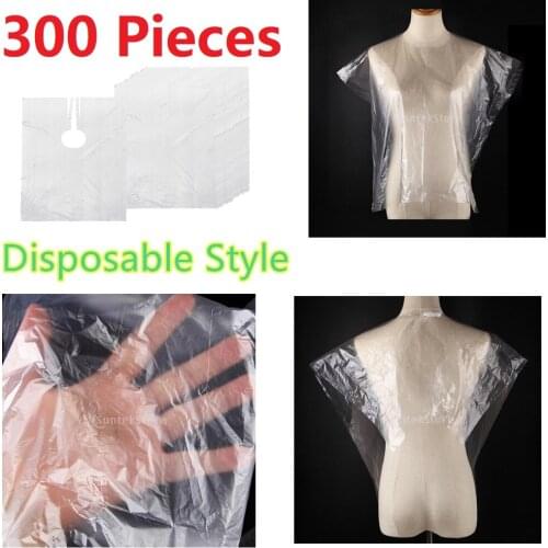 300x Disposable Haircut Capes Waterproof Barber Home Prem Dyeing Hair Cut Apron