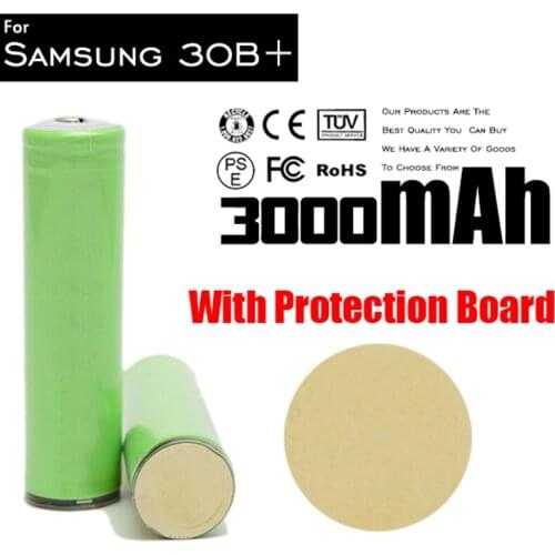 4pcs/lot Protected Real Capacity 3000mah Original 18650 li ion battery for Samsung batteries 3.7v 30B for Power Bank