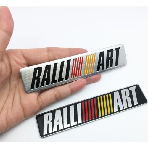 ANTINIYA RALLIART Car Aluminum Sticker Decal Emblem Car Accessories For mitsubishi lancer asx outlander pajero galant