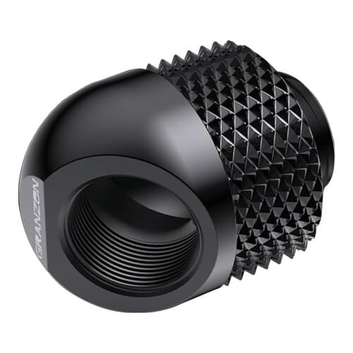 BYKSKI G1/4'' Male to Female / Bold Brass Fittings for Hard /Soft Tube / Seal Up Lock / Quick Connector Stop Sealing / 1 Set