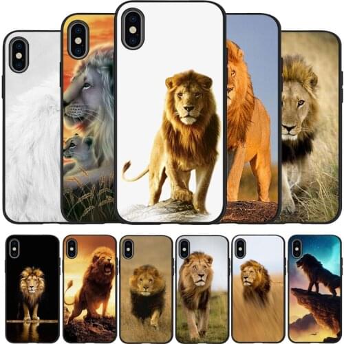 Ferocious lion black Silicone Phone Case For iPhone 12 XR XS Max 5 5S SE 2020 6 6S PLUS 7 8 X 11Pro Max 11 Cover