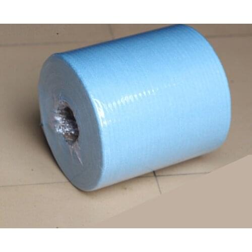 Quality Lint Free Spotless Wipes Wiper Roll Blue For Cleaning Window And Window Film Installation 500 Sheets/Roll QB-02