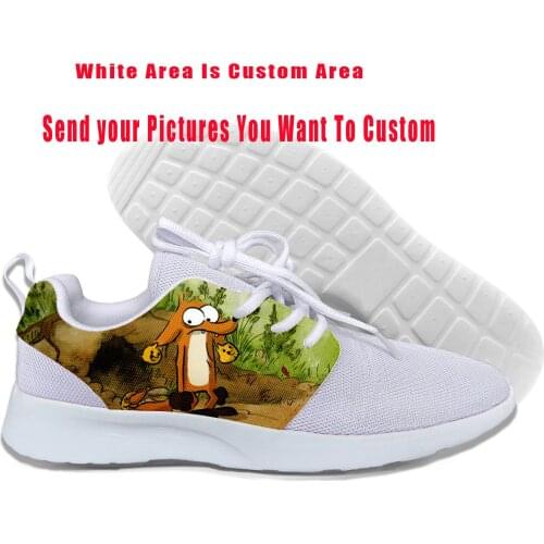 2019 Hot Cool Fashion Summer Sneakers Handiness Casual Shoes 3D Printed Cartoon Cute Funny For Men Women The Big Bad Fox