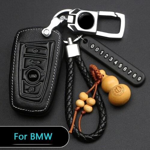 Metal Keychain Car Key Case For BMW1 3 5 series 320li 525li X1x3 x5 x6 With Key Rings Auto Accessories Protective Covers Gifts
