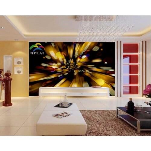 MO-1225 Fantastic mural wallpaper colorful lighting wallpaper wallstick for tv sofa or living room