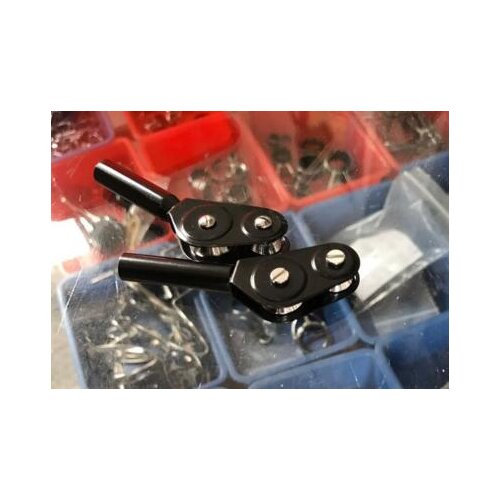 50pcs/lot NRHT ROLLER TIP TOP END RING GUIDE DIY FISHING ROD REPAIR REPLACEMENT Stainless Steel Roller Rod Tip Guide 3.5-8mm