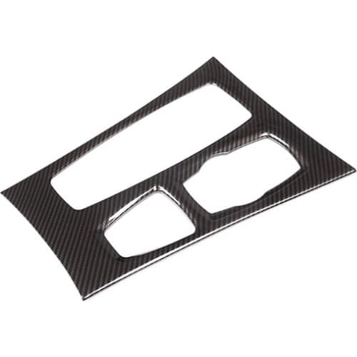 Carbon Fiber Style Car Control Gear Shift Panel Trim for -BMW X5 E70 2008-2013 Accessories