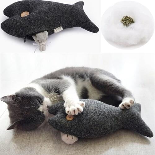 Plush Cat Toy Teeth Grinding Catnip Toys Funny Interactive Zipper design Kitten Playing Pillow Claws Thumb Bite Cat mint For Cat