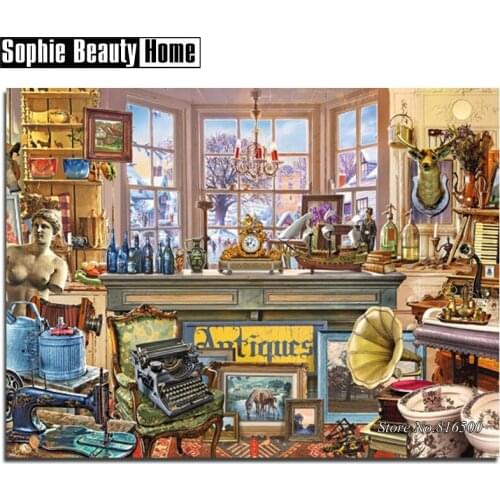 Full Square/Round Drill 5D DIY Diamond Painting Sewing Machine Window Diamond Embroidery Diamond Cross Stitch Mosaic Gift 187235