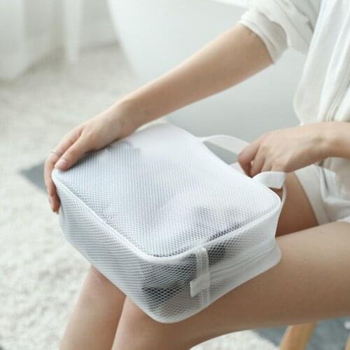 Rangement Maquillage Transparent Bag Waterproof White Zip Lock Clothes Storage Bags Porta Shampoo Travel Cosmetic Organizer