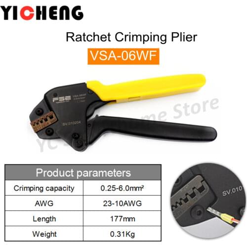 Labor-saving crimping pliers, ratcheting cold crimping pliers, tube terminal, fast miniature multi-function terminal pliers