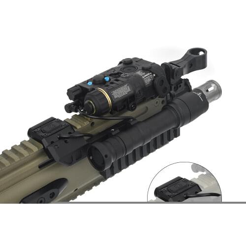 WADSN Tactical 3.5mm Modlite Pressure Remote Button Air Switch For FMA CQBL L3-Ngal Laser Aiming 20mm Picatinny Rail