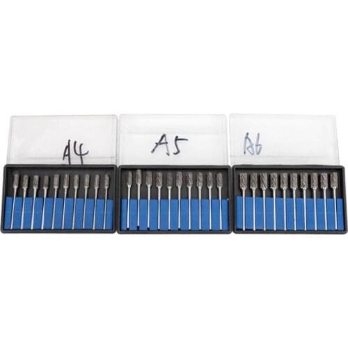 10pcs Dental Rotary Drill Bur Tungsten Carbide Bur Nail Drill Cutter Dental File Manicure Tungsten Carbide Burs