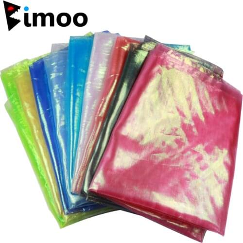 1MX1.2M NEW Crystal Flashing Holo Squid Jig DIY Mesh Cloth Pearl Green Pink Blue Yellow Blue Color