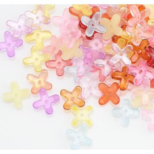 500Pcs Glass Petal Beads Pink Color 10mm Lampwork Crystal Flower Pendants For Jewelry Making Hairpin Accessories DIY Wholesale