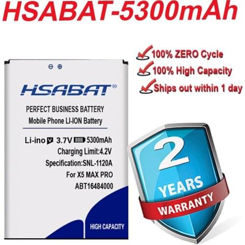 HSABAT BAT16484000 5200mAh Battery for DOOGEE X5 MAX Pro & DOOGEE X5 MAX Batteries