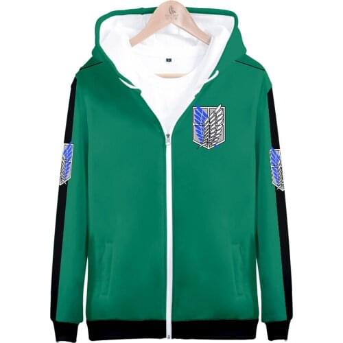 Anime Attack On Titan Cosplay Costumes Hoodies Sweatshirts Attack On Titan Men Zipper Jackets Halloween Costumes For Women CS188