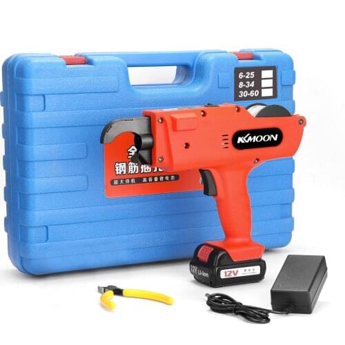 KKmoon 12 V Automatic 8-34MM Rebar Tier Cordless Rechargeable Tying Binding Machine Automatic Rebar Tier Binding Machine