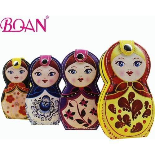 BQAN 6PC/Set Portable Manicure Nail Set Scissors Russian doll Pedicure Sets Nail Tool Travel Kit Clipper Care Clipper Grooming