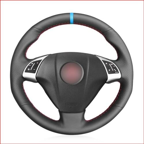 Black Artificial Leather Car Steering Wheel Cover for Fiat Grande Punto Bravo Linea 2007-2019 Qubo Doblo Opel Combo Accessories