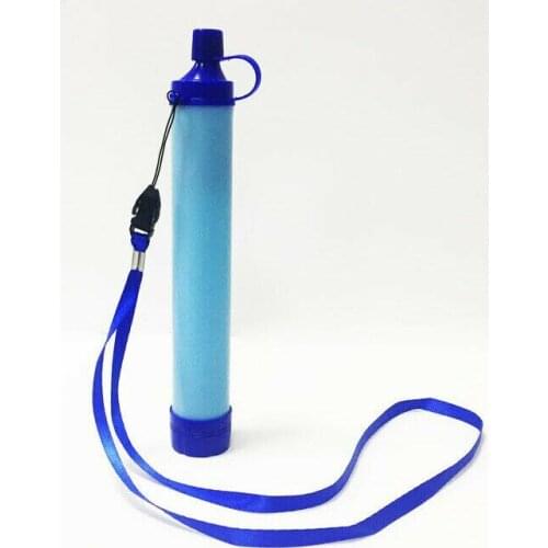 2 pcs 99.99% Water Filter Purification Emergency Gear Straw Camping Hiking Portable Purifier Water Filter