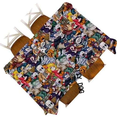 Pumpkin skull Halloween Linen waterproof Home decoration coffee table Rectangle tablecloth kitchen square table cloth Cover