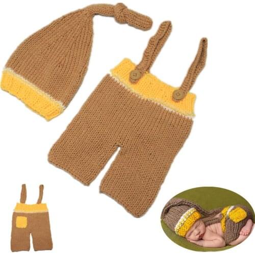 Newborn Baby Boys Girls Cute Crochet Knit Costume Prop Outfits Photo Photography L41D