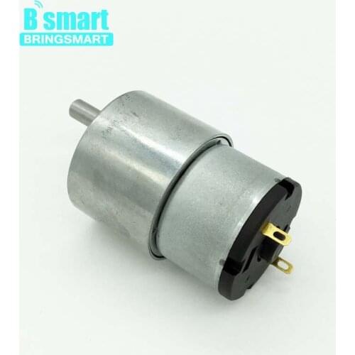 Bringsmart JGB37-520 Mini DC Gear Motor 12 Volt DC Engine Reduction Gearbox Electric Motor Reversed Modeling for DIY Accessories