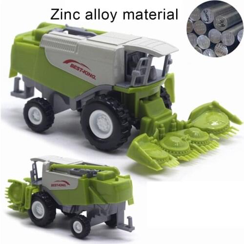 1/50 Miniature Agricultural Harvester Farm Tractor Model Home Tabletop Ornaments Boys Education Cognition Toy Birthday Gift