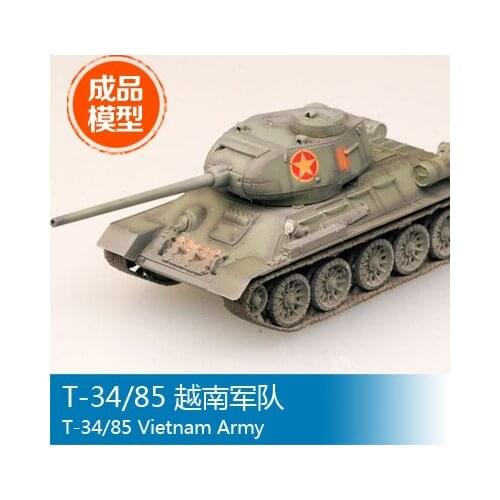 Trumpeter model Finished model 1/72 T-34/85 Vietnamese army tank world gift decoration 36274