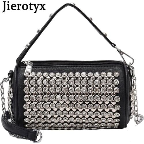 JIEROTYX Fashion Sequin Square Bag High Quality PU Leather Women Swear Designer Luxury Handbag Single Shoulder Bag Wholesale