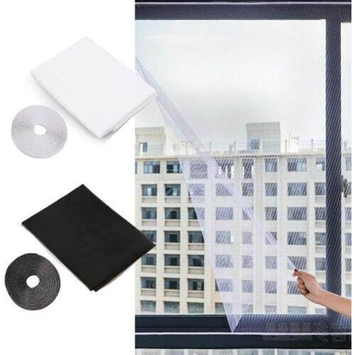 150X130CMCM Mosquito Net Curtains Window Anti-insect Mesh Screen for Window Mosquito Net with Stickers Tape