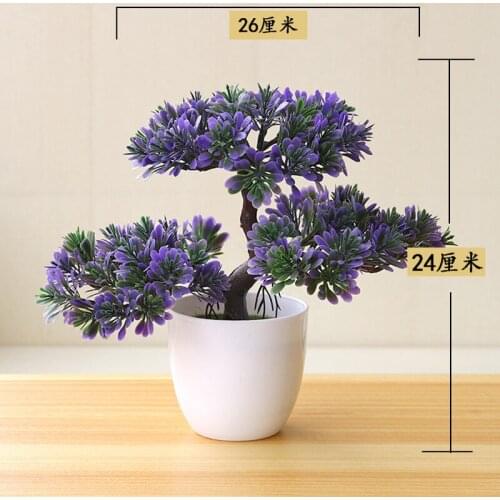 New Artificial Tree Bonsai Plastic Landscape Pot Culture Creative Simulation Tree Plants Office Room Furnishings Home Decoration