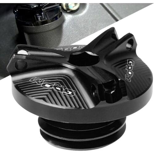 New Motorcycle M20*2.5 Aluminum Engine Oil Filter Cup Plug Cover Screw For Honda GROM GR OM GR-OM 2014 2015 2016 2017