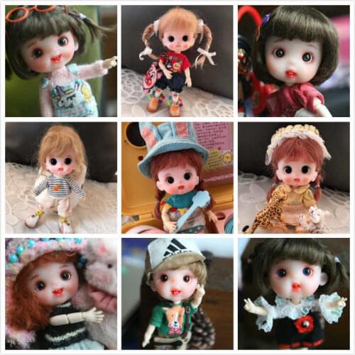 OB11 Handmade doll customization 1/8 BJD dolls OB doll selling head and nude doll polymer clay