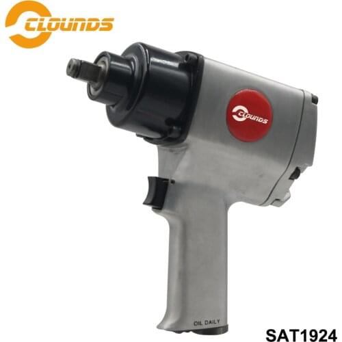 SAT1924 1/2" Air Impact Wrench Tool Drive Heavy Duty Pneumatic For Car Wheel Repairing High Torque Wrench