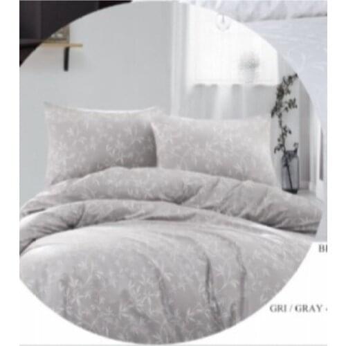 Dante Outsize Size Duvet cover Gray & 100% Cotton Duvet cover set (4 Pillow Case)