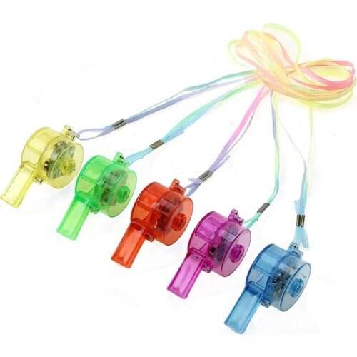 Christmas LED glow whistle childrens light-emitting toy bar party atmosphere whistle push night market small gifts flashing