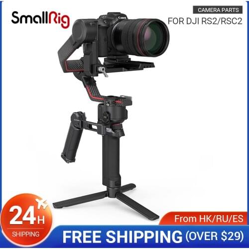 SmallRig Sling Dual Handgrip /Monitor Mount/NATO Clamp Accessory for DJI RS 2/RSC 2 Stabilizer Master Kit 3028B