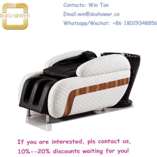 Modern shampoo on bed with hair washing chair shampoo bed of shiatsu shampoo massage bed