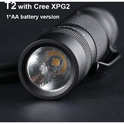 LED Flashlight Convoy T2 with Cree XPG2 Key Mini Torch Flash Light 1*AA Battery Linterna LED Portable Lanterna Fishing Latarka