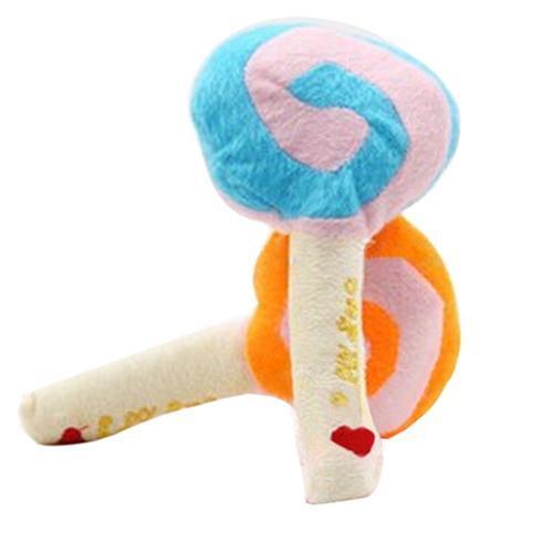 TINGHAO Pet Dog Molars Chew Sound Plush Toys Puppy Teething Healthy Lollipops Shape Pet Supplies