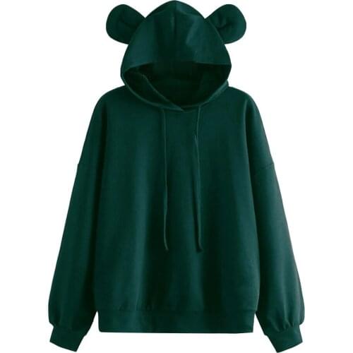 Woman Long Sleeve Jumper Clothes Autumn Winter Hoodies Woman Hooded Sweatshirt