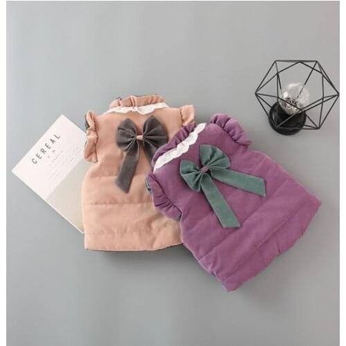 Dropshipping Baby Girl Coat Vest Waistcoat Jacket Kid Winter Warm Sleeveless Button Outerwear